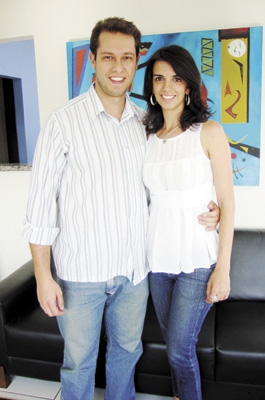 Paulo Fernando Garcia Júnior-Aline: um ano de casados hoje